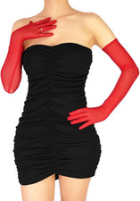 Women's Super Long Sheer Gloves 1920s Mesh Tulle Gloves Opera Christmas Costume