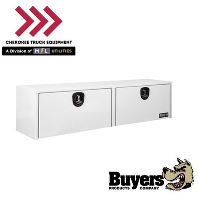 Buyers Products 1753163, 18x16x72'' White Smooth Aluminum Topsider Truck Box