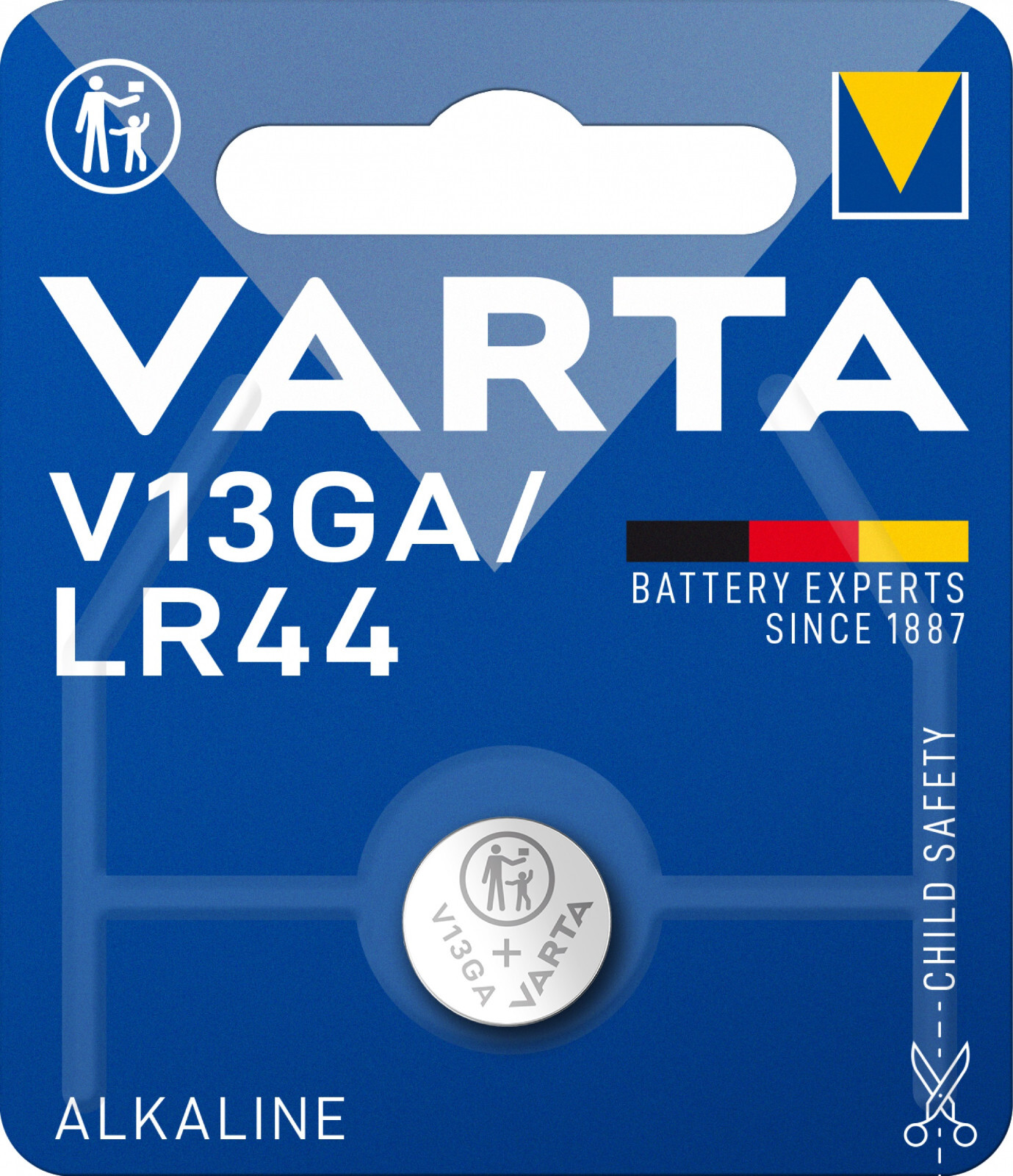 Thumbnail - Varta Knopfzellen Alkaline V13ga Lr44 A76 Ag13 4276 - 1er Blister
