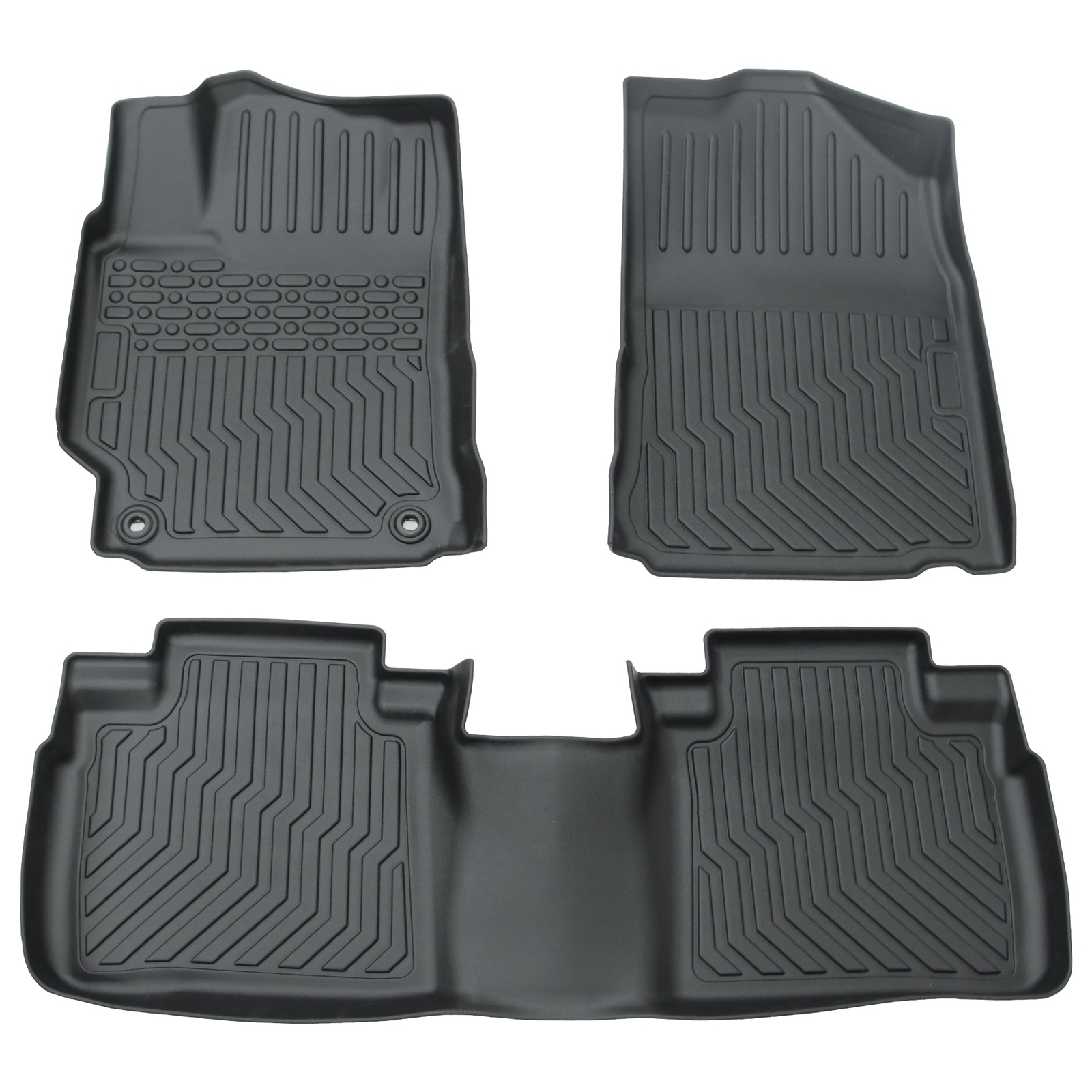 3PCS Floor Mats for 2015-2017 Toyota Camry All Weather 3D Molded TPE Car Liners