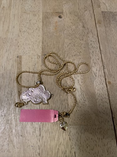 Betsey Johnson Cloud with Rainbow Crystal Rhinestone Necklace NEW NWT - Picture 2 of 2