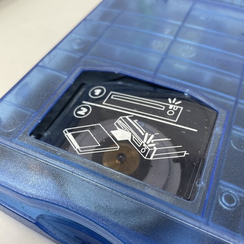 Iomega Zip Drive Z100USB Blue Clear with Case 04041101 NO POWER CABLE- UNTESTED - Picture 3 of 9