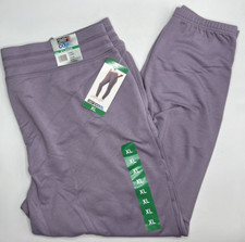 Women's Size XL 32 Degrees Double Soft Jogger Pants With Pockets Violet Purple