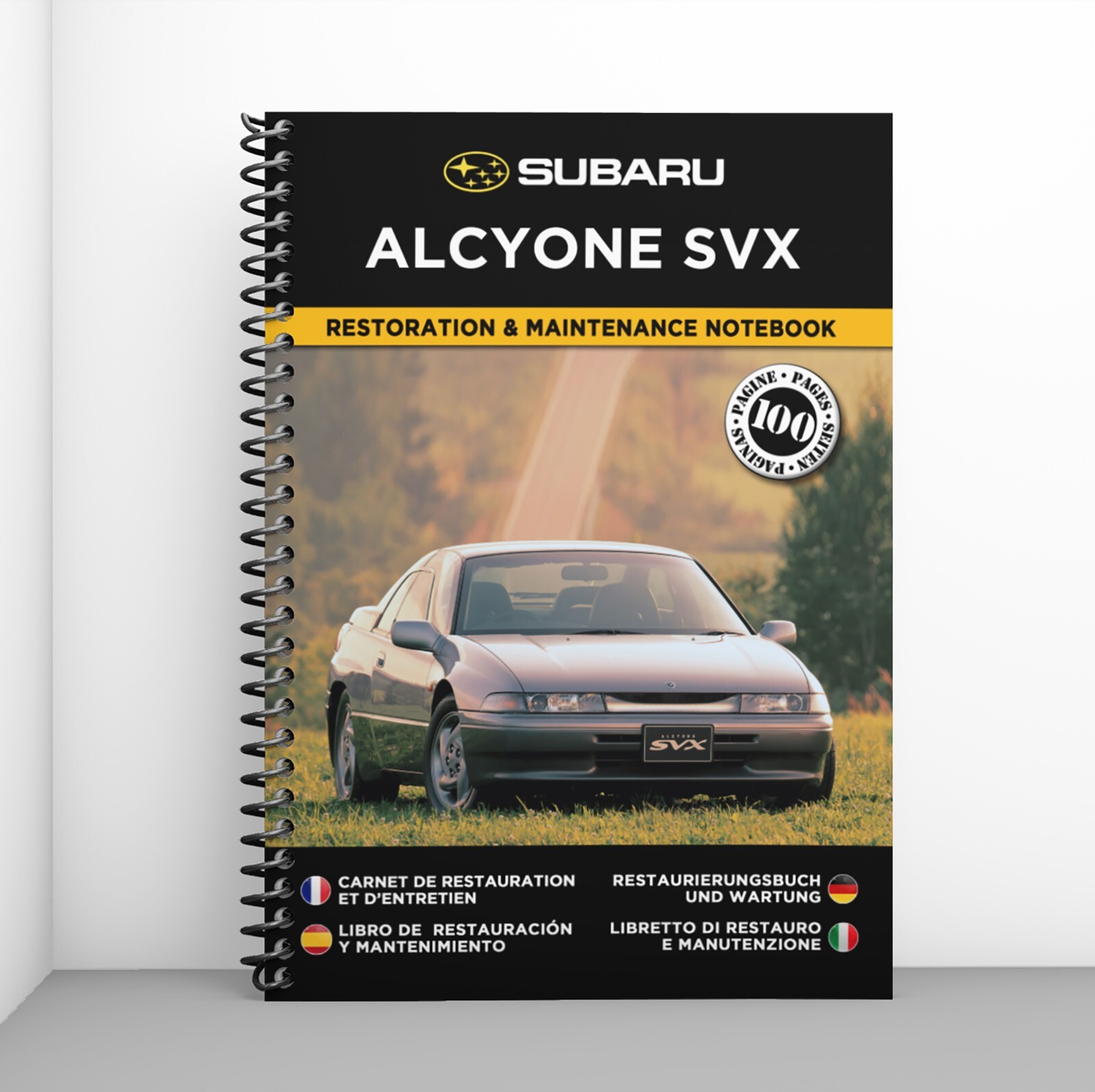 Subaru Alcyone SVX livre restauration et journal de bord mécanique
