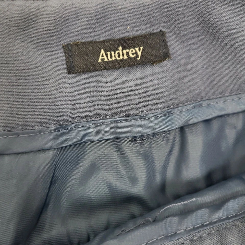 Pantalones Chadwicks of Boston para mujer talla 14 lisos todo azul Audrey con bolsillos Foto 4 de 4