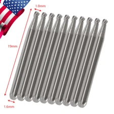 10-100pcs Dental Round Carbide Steel Drills Burs FG-02 for High Speed Handpiece