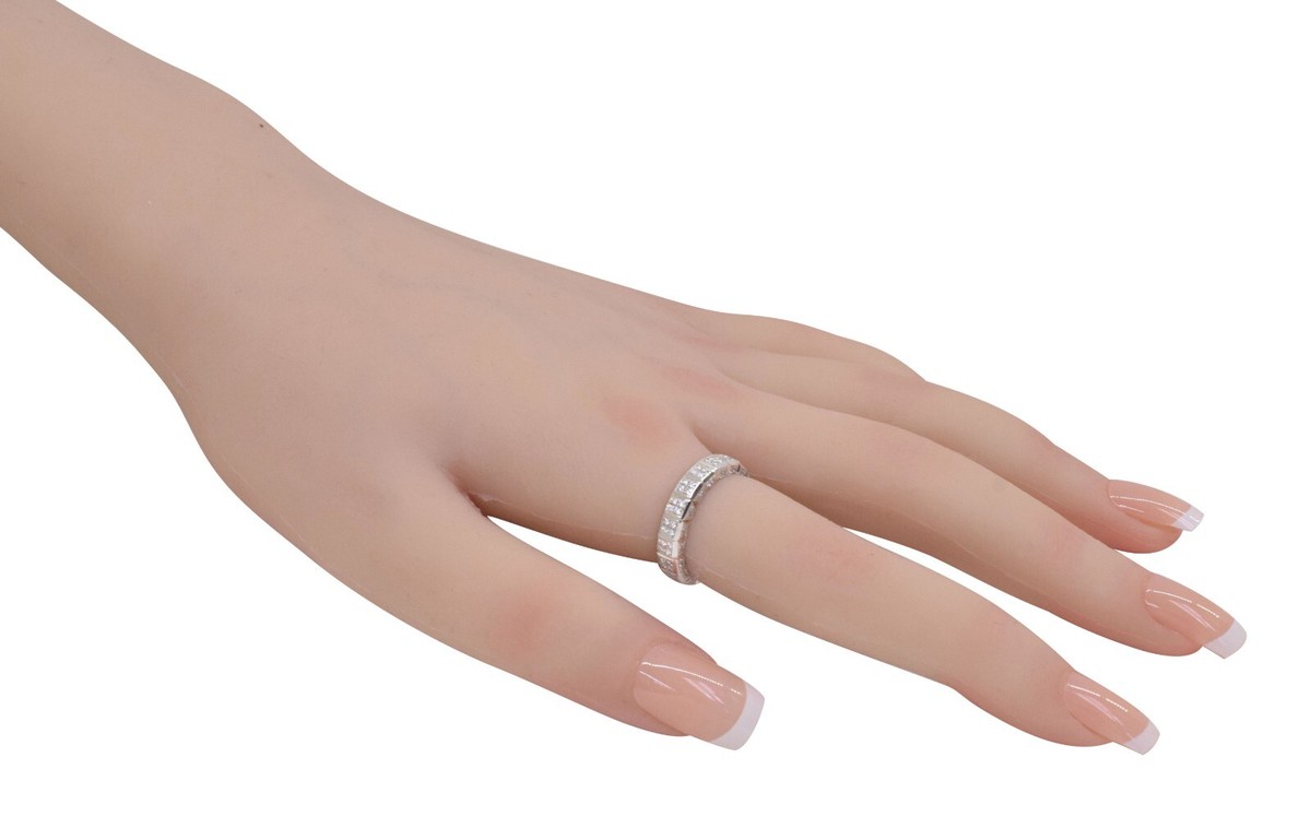 Chopard Ice Cube 18k White Gold Micro-Pave 1.52ct Diamond Ring