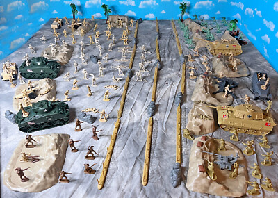 WWII North Africa Campaign Playset - 54mm plastic toy soldiers | eBay