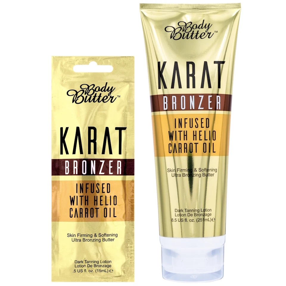 Body Butter Karat Bronzer Sunbed Tanning Lotion Cream with Carrot Oil