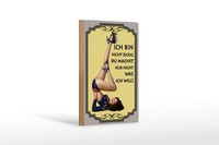 Holzschild Spruch 12X18 Cm Frau Ich Bin Nicht Zickig Deko Schild