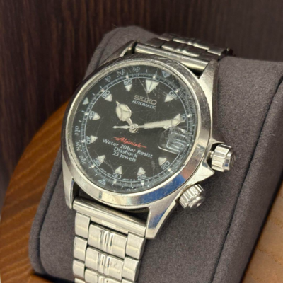 Seiko Alpinist 4S15-6000 Automatic Date Watch 39mm Japan Made Cal
