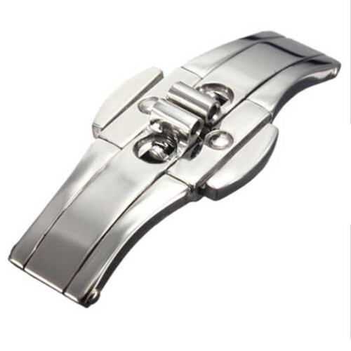 Metal Watch Band Buckle Watchband Strap Stainless Steel Clasp Butterfly New 1pc - Picture 7 of 26