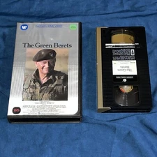The Green Berets VHS 1983 Warner Home Video Clamshell RARE! John Wayne. Tested
