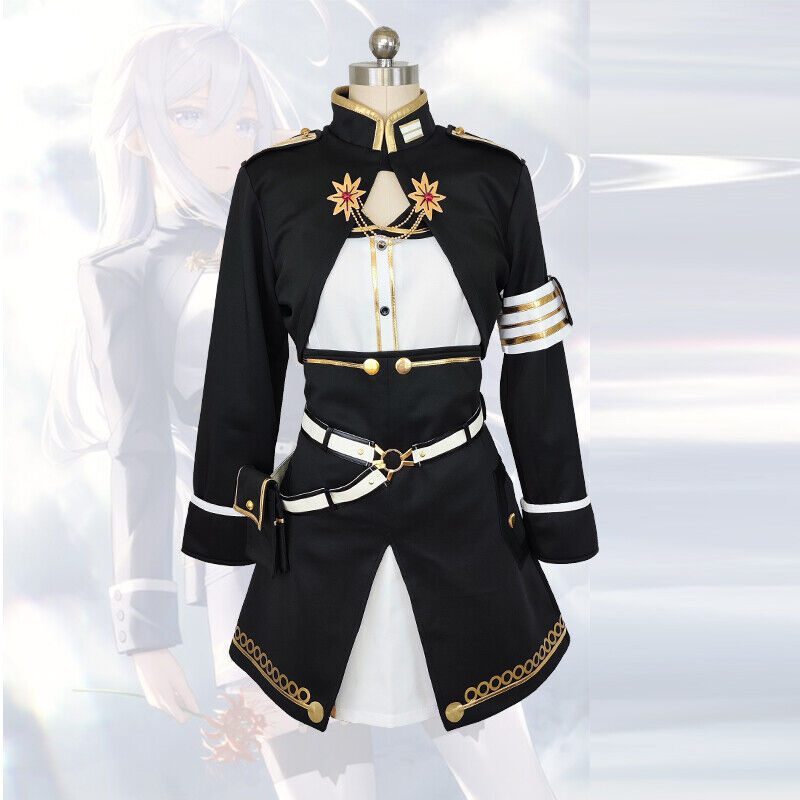 86--EIGHTY-SIX Vladilena Milizé Lena Black Suit(Include Hat) Cosplay Costume