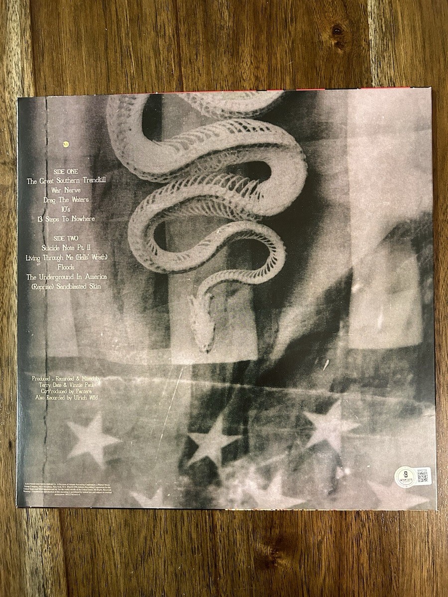 Pantera' Signed 'The Great Southern Trendkill' Vinyl Album Phil