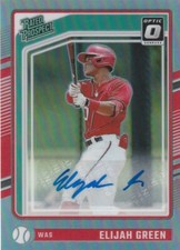 ELIJAH GREEN 2024 PANINI DONRUSS RATED PROSPECT AUTOGRAPH HOLO PRIZM