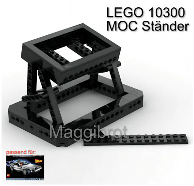 DeLorean Zeitmaschine 10300 Ausstellungsständer Klemmbaustein MOC Set 119 pcs