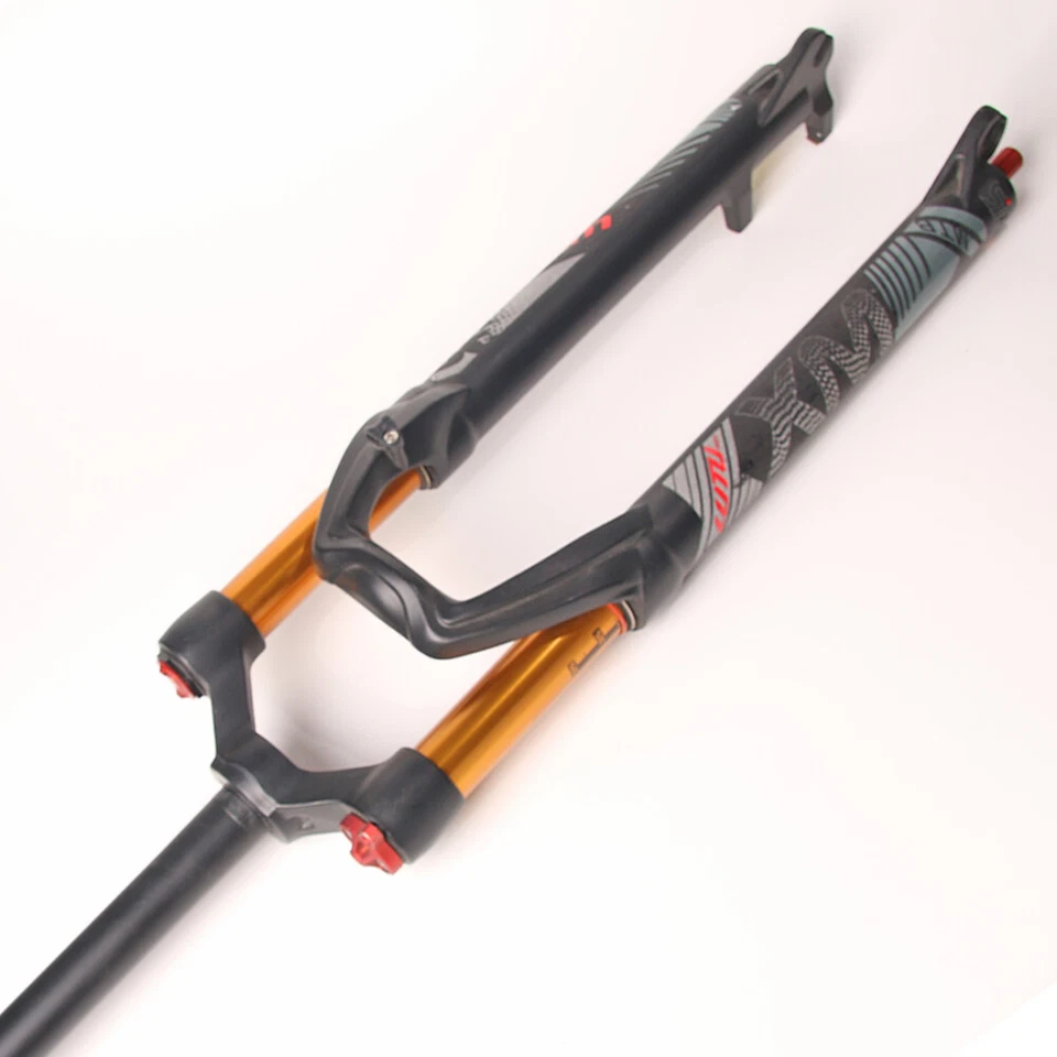 LUTU 26" 120mm Travel MTB Air Shock Forks Suspension Bike Fork Rebound 1-1/8" - Image 4 of 4