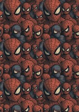 SPIDERMAN Birthday Gift Wrap - Marvel Super Heroes Gift Wrap - IronMan - Thor