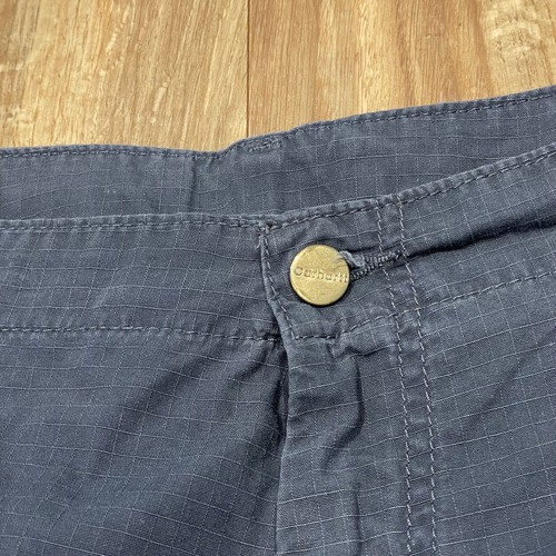 Carhartt Ripstop Cargo Pant Hose Zimmermann Arbeitshose grau Hose Gr. 38x32 - Bild 5 von 24