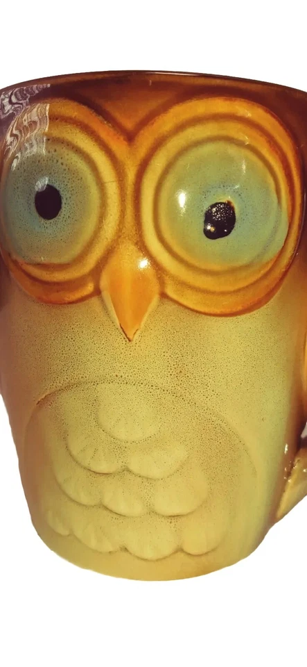 Taza de café de cerámica marrón OWL- Elite Couture de Gibson - 16 oz bonito detalle Foto 2 de 4