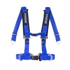 2'' Racing Latch Safety Harness 4 Point Buckle Seat Belt & Soft Shoulder Pad New
