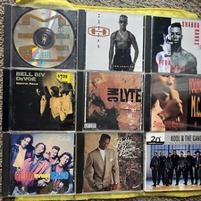 9 Rap Hip Hop Cds Young M.C. Hammer MC LYTE Bell Biv Devoe Color Me Badd Bobby