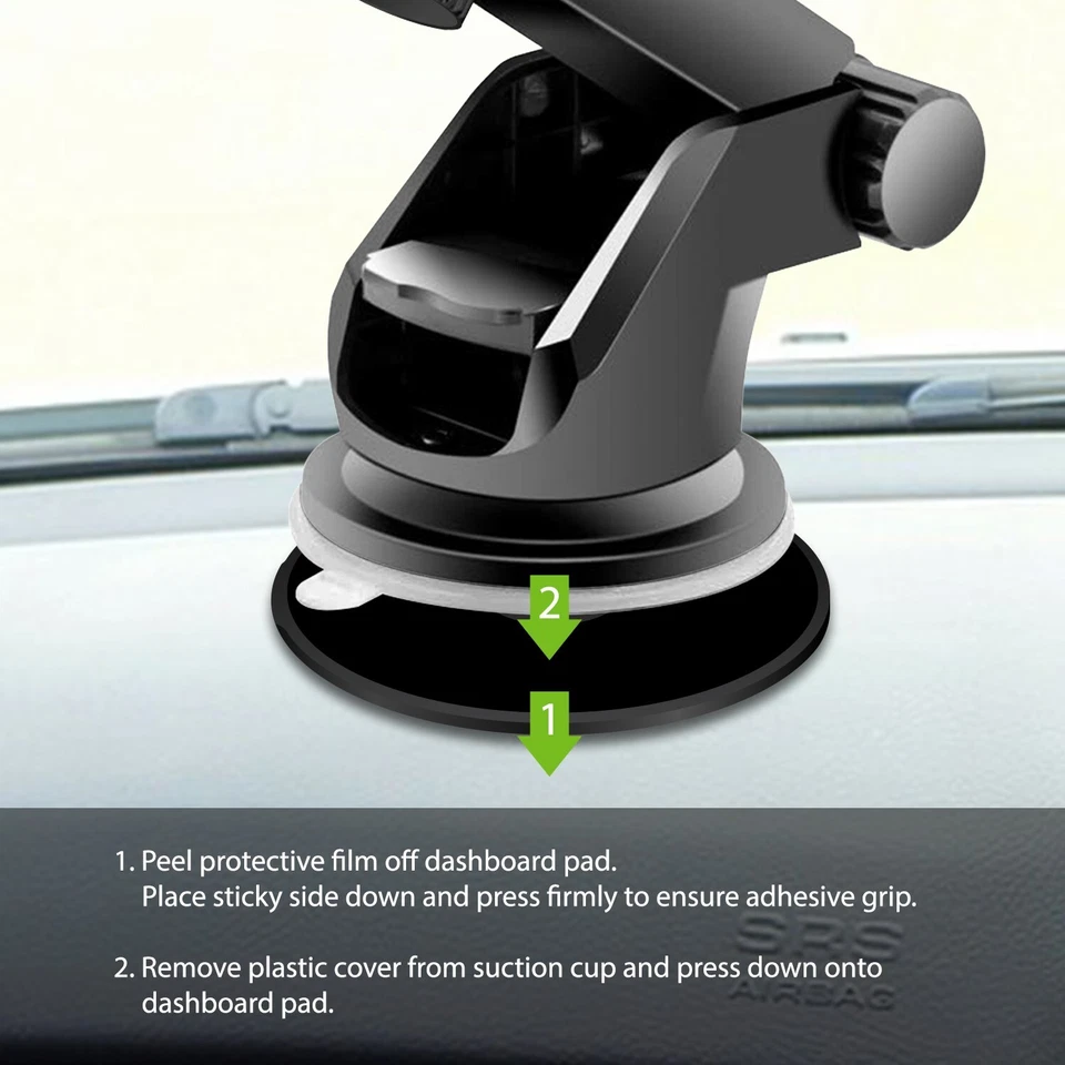 Non-Slip Mounting Plate/Pad for Phone Holder - Smooth Top & Sticky Bottom - Image 2 of 4