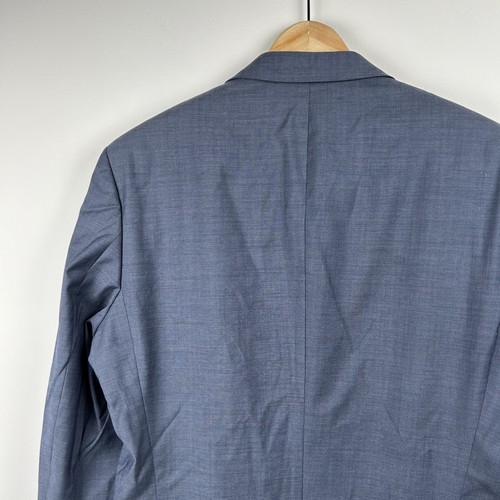 Hugo Boss Blazer Men’s EU Size 48 US 38R Blue Guabello Super 120 Virgin Wool - Picture 7 of 14