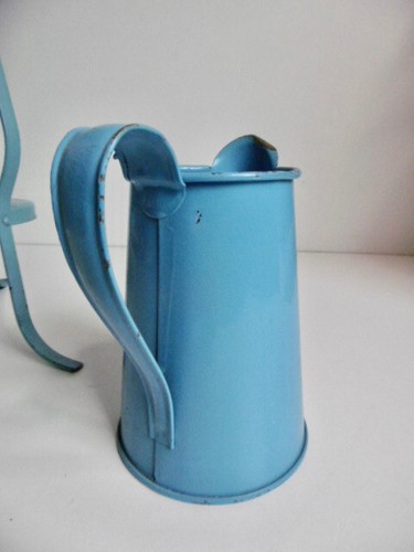 JOUET ANCIEN - MEUBLE DE TOILETTE EN FER PEINT 3 ACCESSOIRES - Ht 41 cm - POUPÉE - Imagen 16 de 19