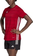 NEW Adidas GN5734 Women's Campeon 21 Soccer Jersey Top Red / White - L LARGE
