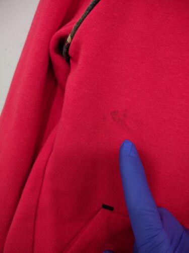Nike Tech Fleece Jacket Boys 6 Red Zip Hoodie Raglan Contrast Camo Active Walk - Picture 8 of 20