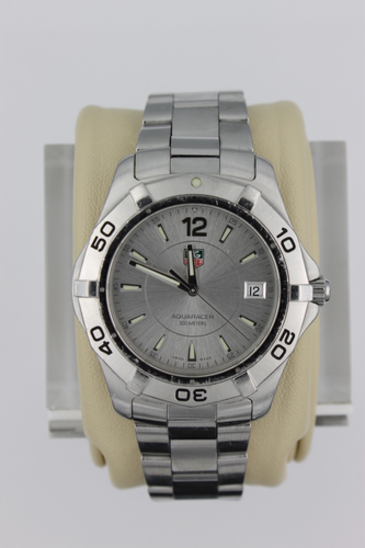 Tag Heuer WAF1112.BA0801 Herren Aquaracer Serie Uhr Silber Edelstahl