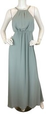 Show Me Your Mumu Amanda Halter Maxi Dress Jersey Knit Sage Green Sz S