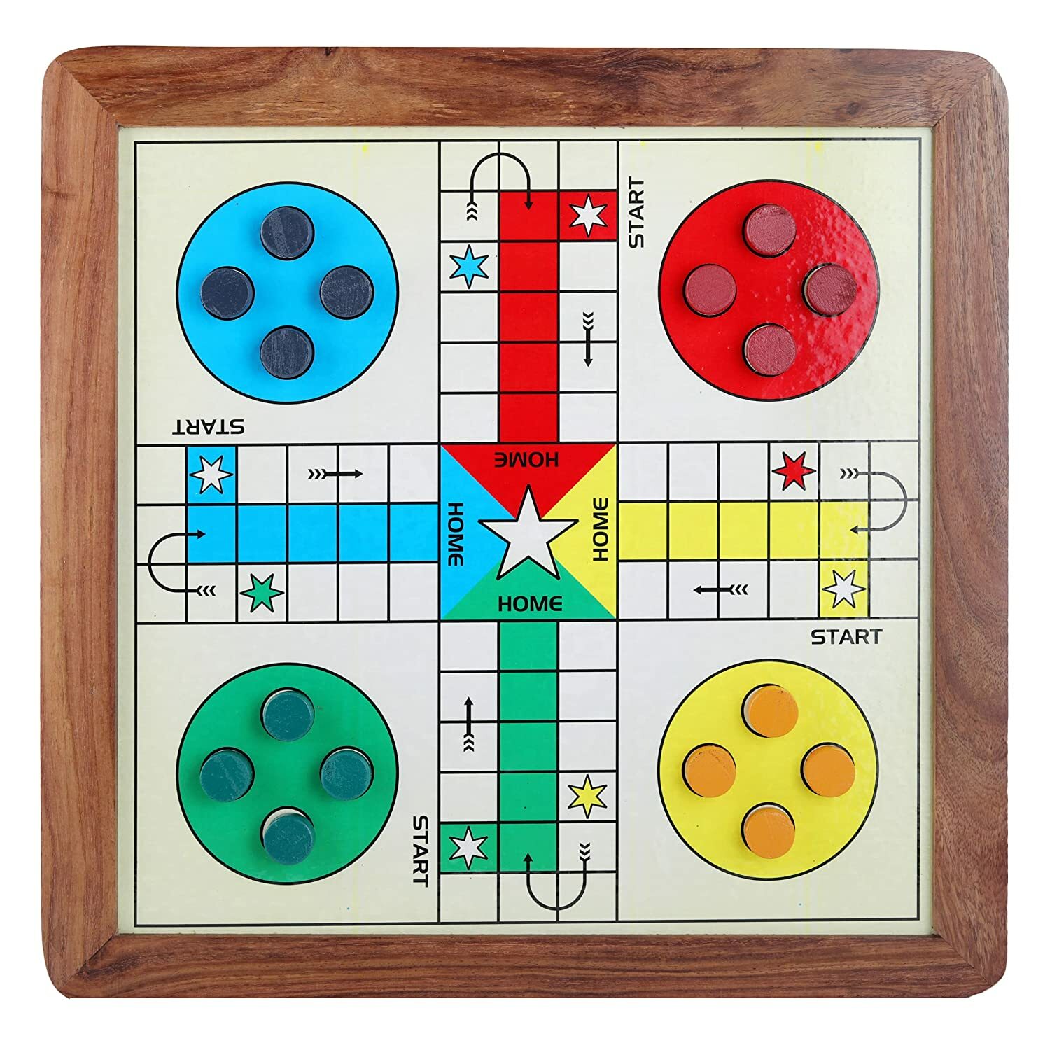 Wooden 2 in 1 Ludo Magnetic Snakes and Ladders Board Game for Kids -12 x 12  inch | eBay