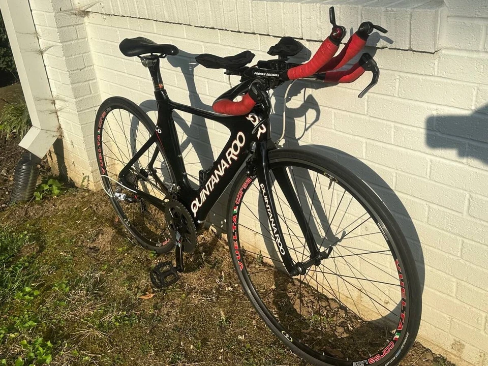 Bicicleta de triatlón Quintana Roo CD0.1 fibra de carbono pequeña Aero QR SRAM ROJO CD 0.1 Foto 3 de 4