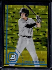 2022 Bowman Heritage Erick Hernandez Chrome Yellow Refractor #/75 White Sox SP