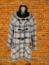 Womens Max & Co Size Uk 14 Beige Wool Blend Short Winter Duffle Overcoat Jacket
