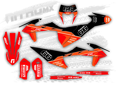 NitroMX Graphic Kit For KTM EXC EXC-F 1998 1999 2000 2001 2002