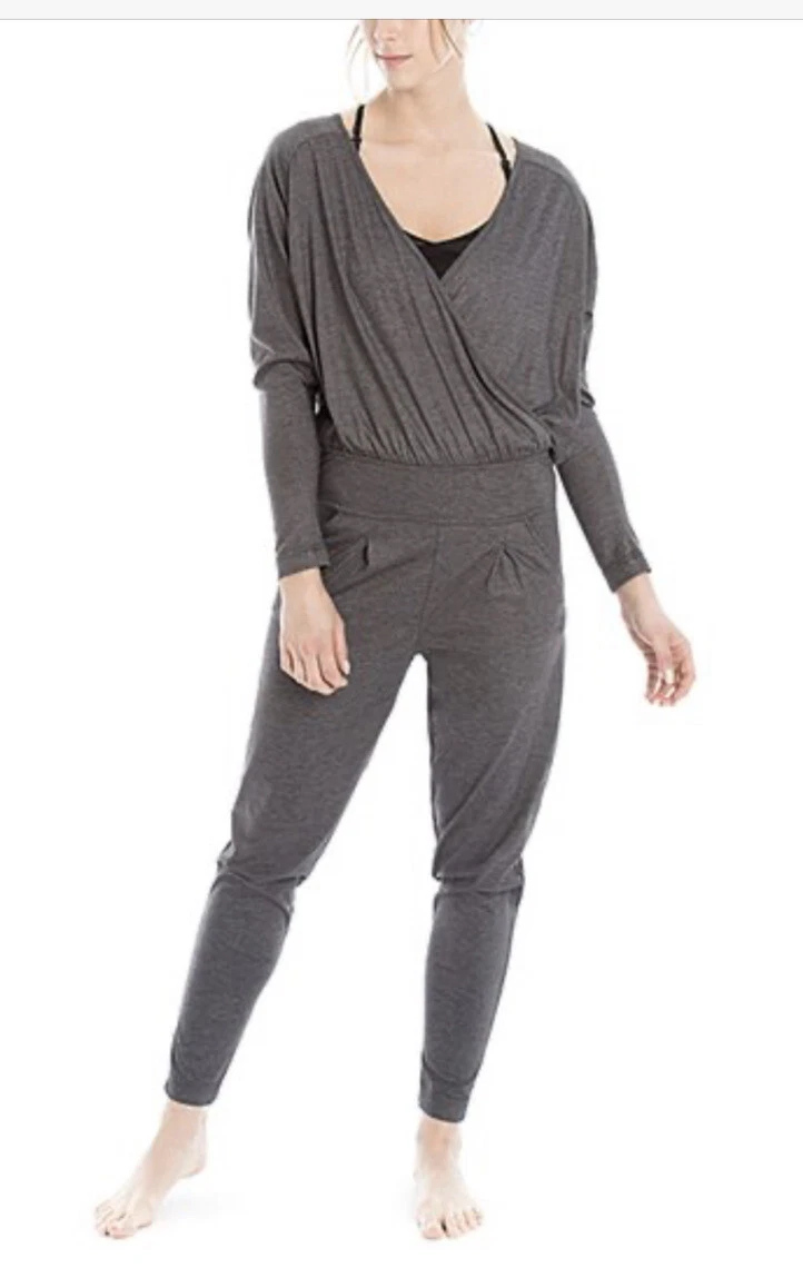 lole dark charcoal long sleeve casual soft j23 