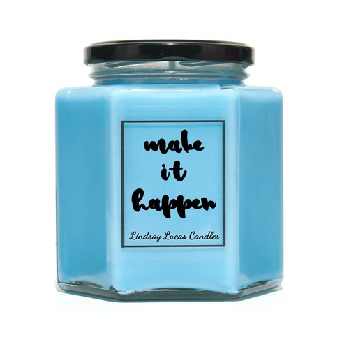 Haz que suceda Decoración motivacional inspiradora del hogar con vela perfumada - Imagen 1 de 5