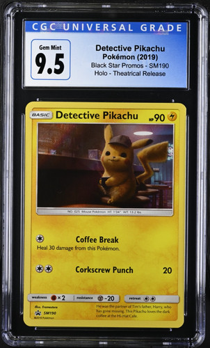 Detective Pikachu graded CGC 9.5 for sale on eBay