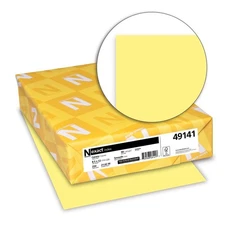 Astrobrights 49141 8.5" x 11" Color Cardstock - canary (250/PK) New