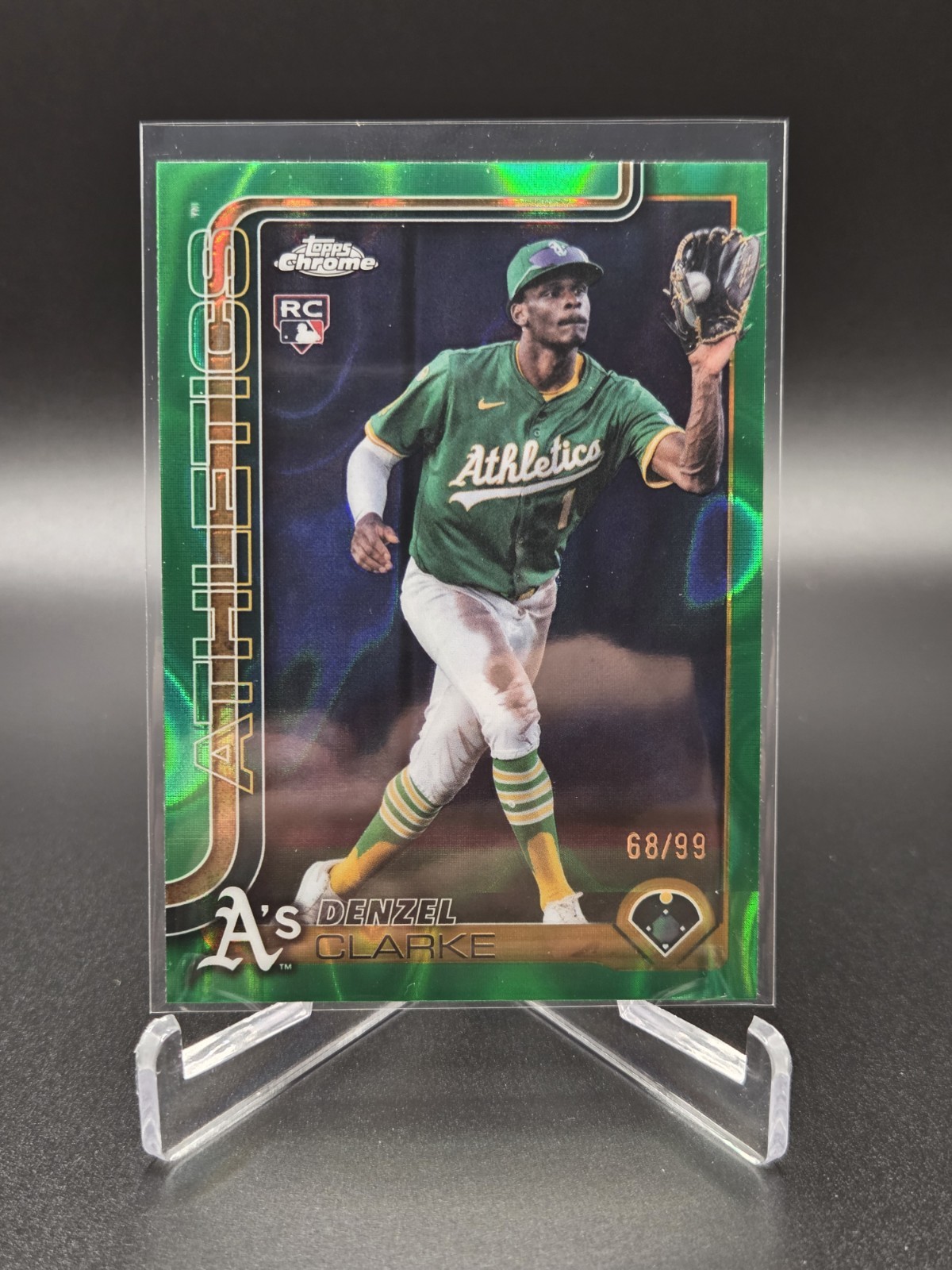 2025 Topps Chrome Update - Denzel Clarke Rookie Green Lava RC /99 #USC15