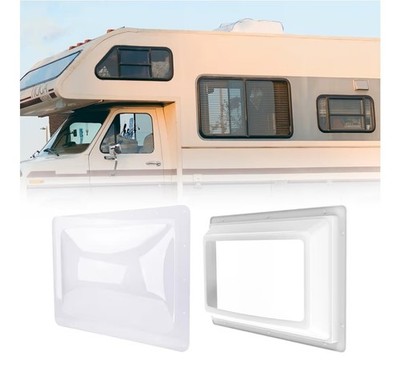 RVGUARD RV Skylight Bundle, 14''x22'' Inner Dome Replacement 2 Pack Transparent 