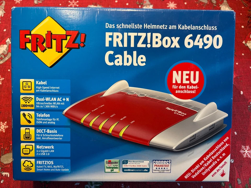 AVM FRITZBox 6490 Cable - Rot (20002778)