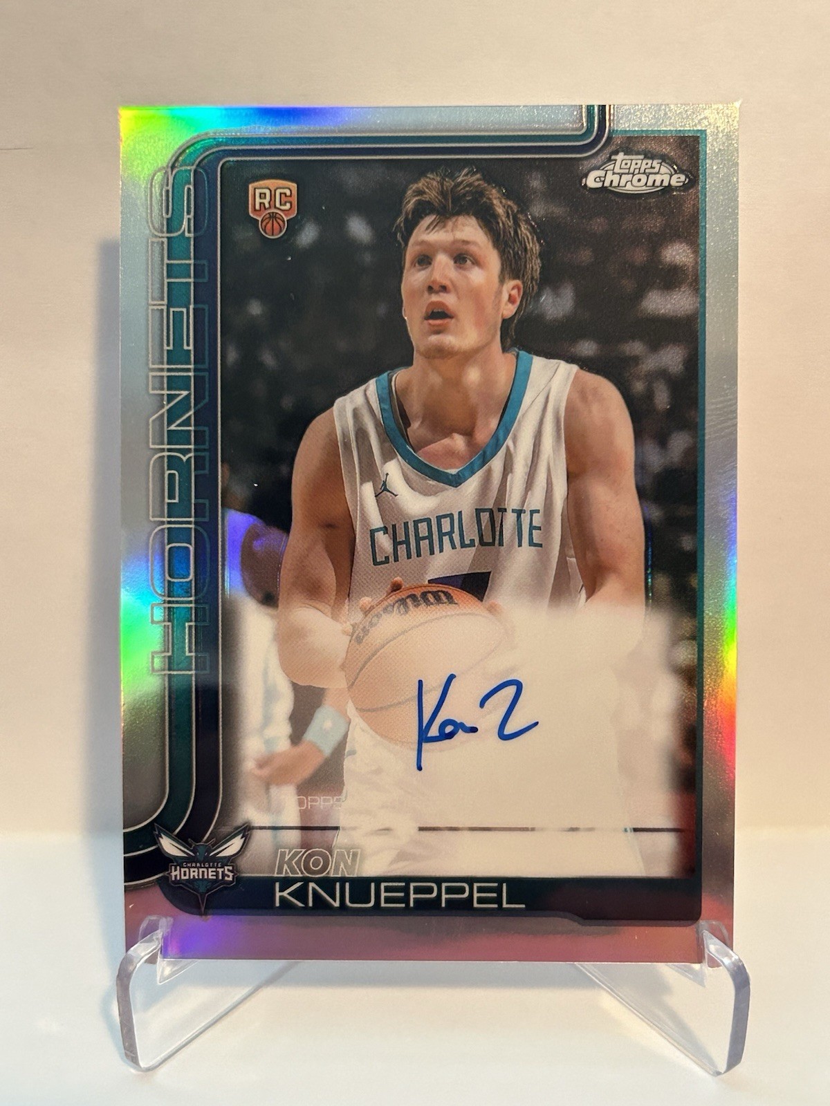 2025-26 Topps Chrome Kon Knueppel Refractor Auto #TCAR-KK