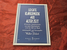 LEICHTE KLAVIERMUSIK AUS ALTER ZEIT (Bach und davor) Noten Klavier W. Frickert