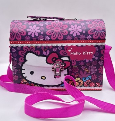 San Rio Hello Kitty Crossbody Box Bag Purse Adjustable 