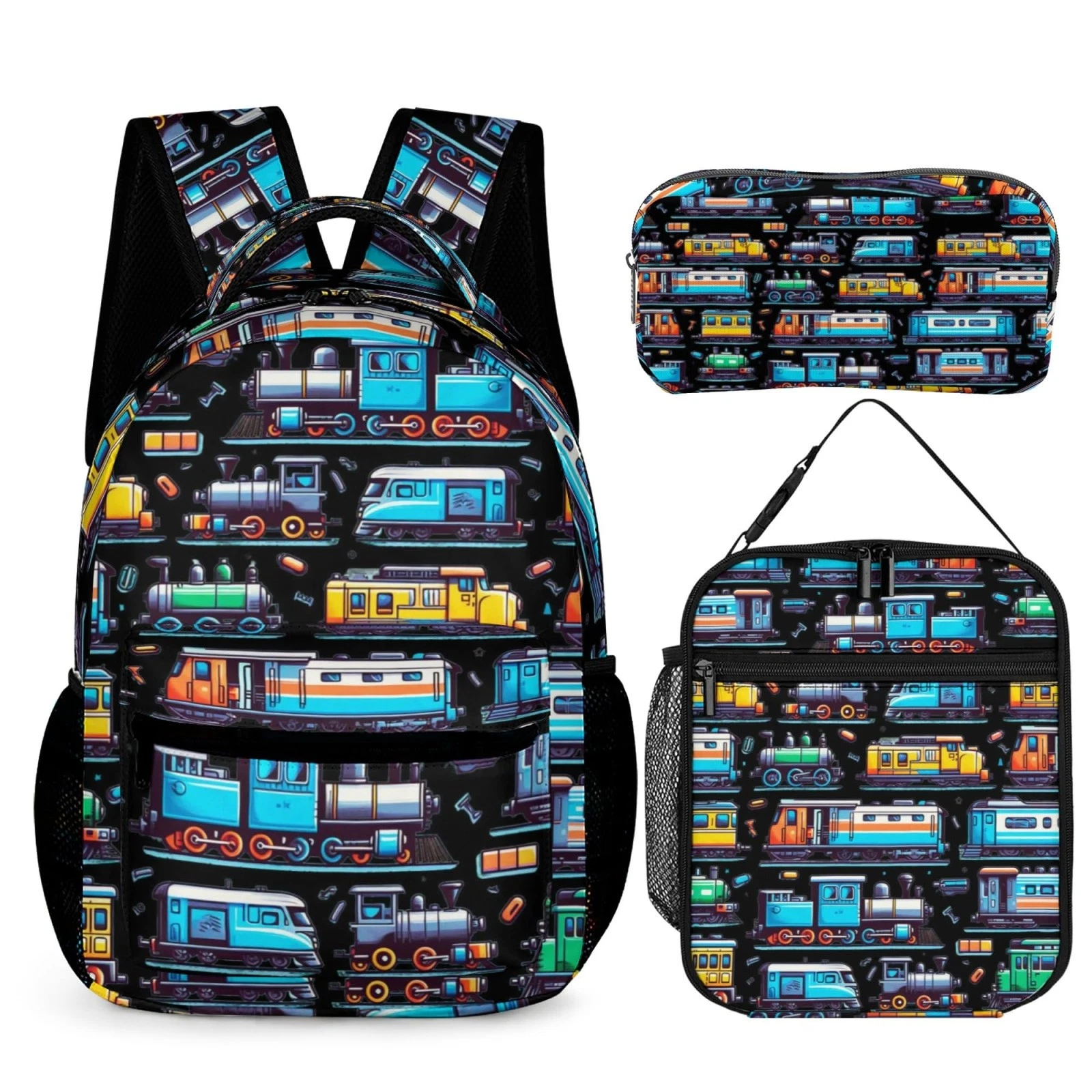 Train Backpack Set with Lunch Bag and Pencil Case